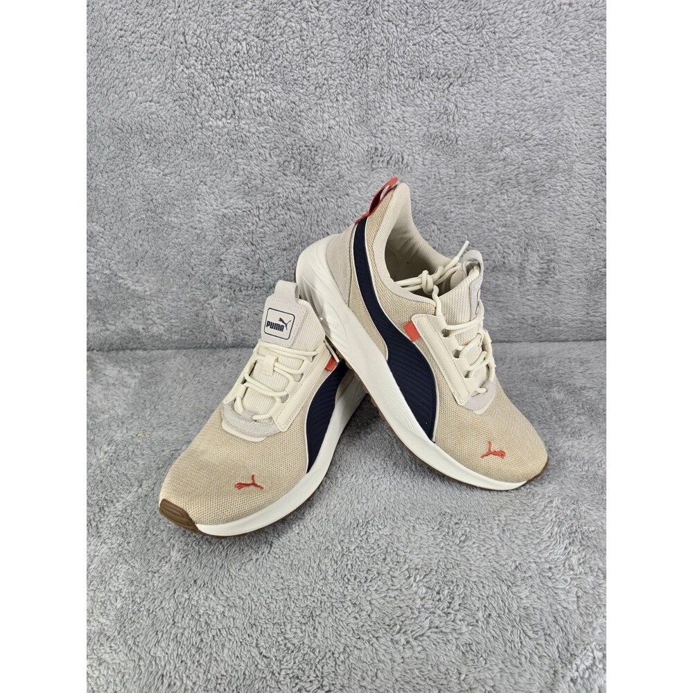 Puma Mens Size 9.5 Pacer 23 Street Tan Blue Orange Shoe 400755 02